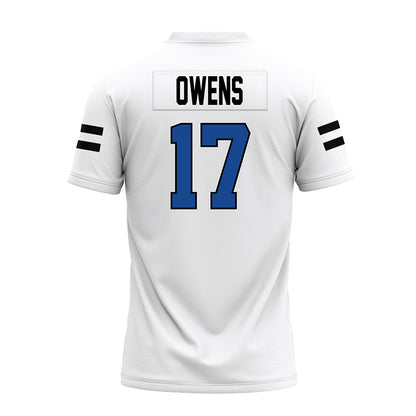 Grand Valley - NCAA Football : Kenyon Owens - White Premium Football Jersey-1