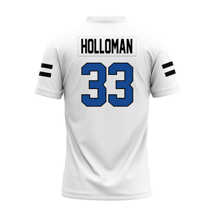 Grand Valley - NCAA Football : David Holloman - White Premium Football Jersey-1