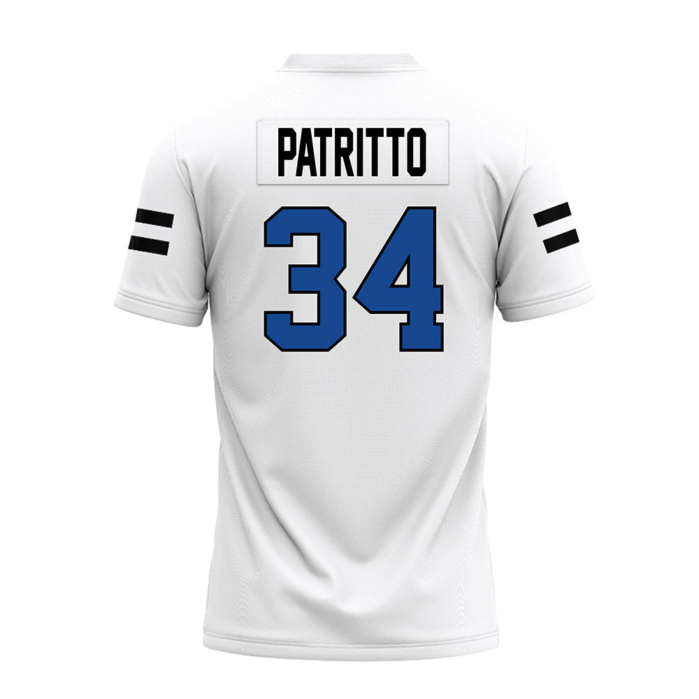 Grand Valley - NCAA Football : Cole Patritto - White Premium Football Jersey-1