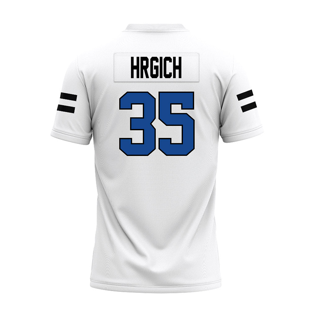 Grand Valley - NCAA Football : Trace Hrgich - White Premium Football Jersey-1