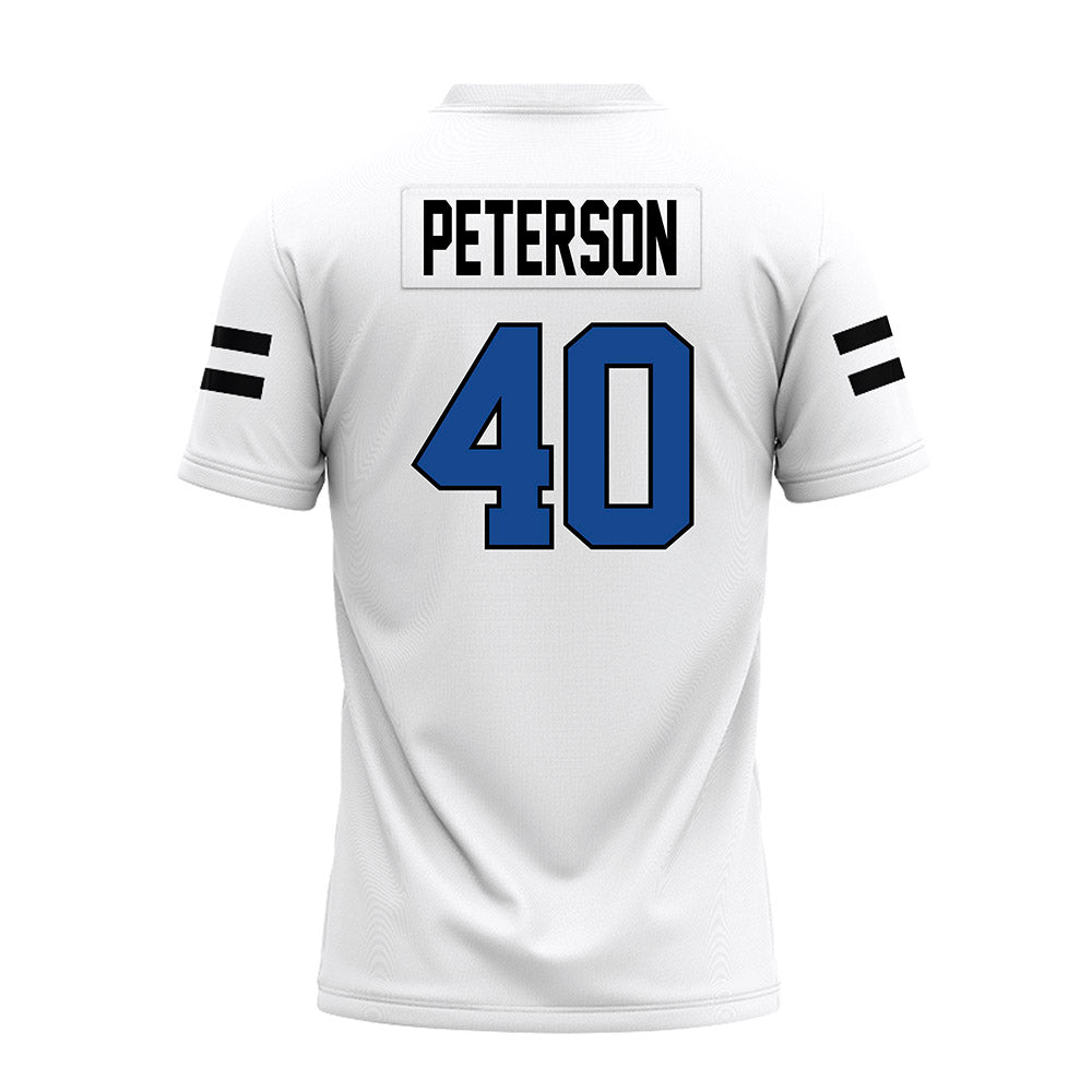 Grand Valley - NCAA Football : Brett Peterson - White Premium Football Jersey-1