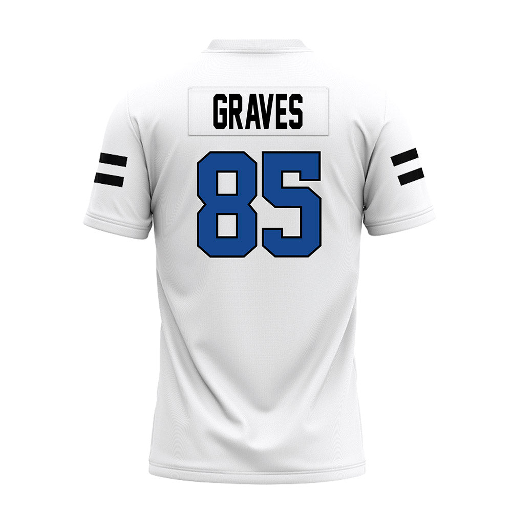 Grand Valley - NCAA Football : Eli Graves - White Premium Football Jersey-1