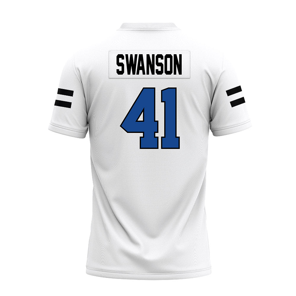 Grand Valley - NCAA Football : Abe Swanson - White Premium Football Jersey-1