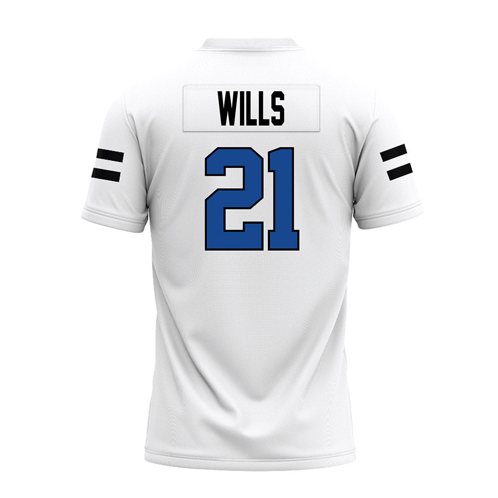 Grand Valley - NCAA Football : Quinn Wills - White Premium Football Jersey-1