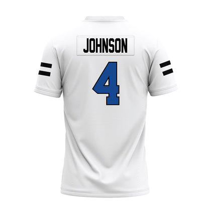 Grand Valley - NCAA Football : Darrell Johnson - White Premium Football Jersey-1