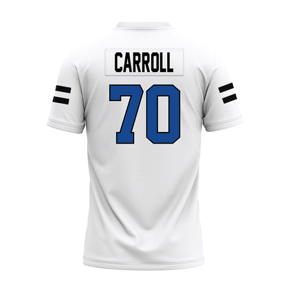 Grand Valley - NCAA Football : Garrett Carroll - White Premium Football Jersey-1