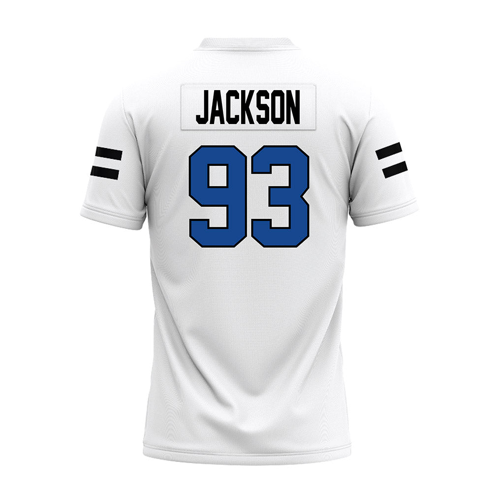Grand Valley - NCAA Football : Ronald Jackson - White Premium Football Jersey-1