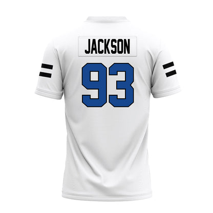 Grand Valley - NCAA Football : Ronald Jackson - White Premium Football Jersey-1