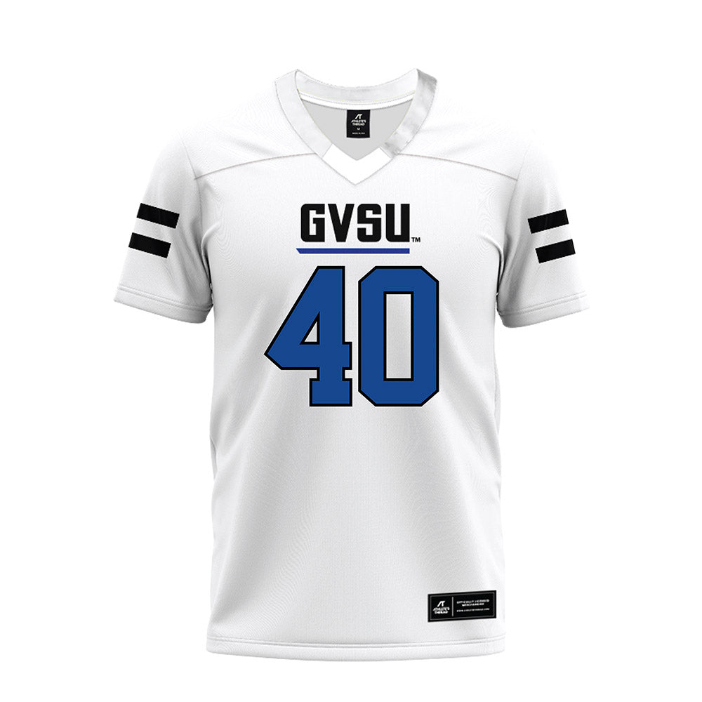 Grand Valley - NCAA Football : Brett Peterson - White Premium Football Jersey-0