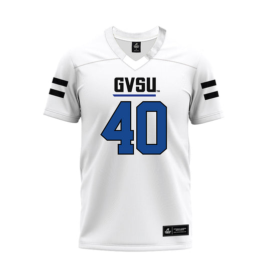 Grand Valley - NCAA Football : Brett Peterson - White Premium Football Jersey-0