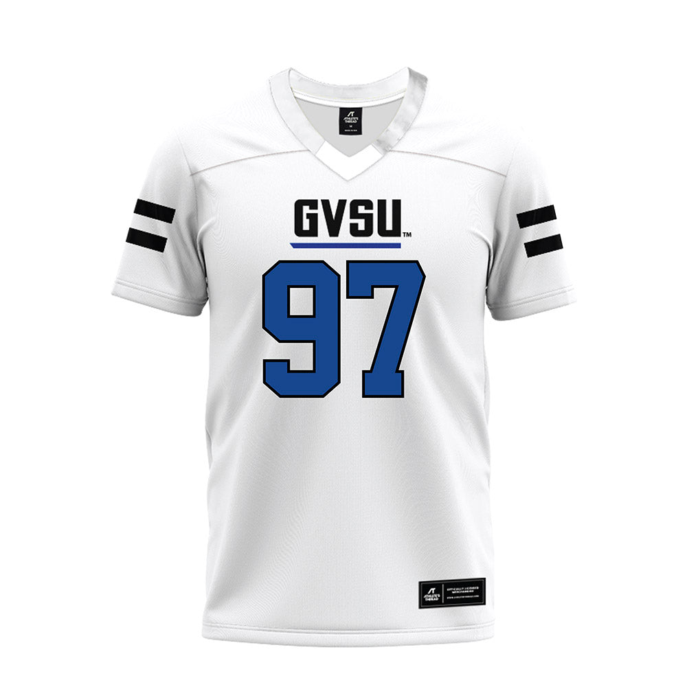 Grand Valley - NCAA Football : Camren VanSolkema - White Premium Football Jersey-0