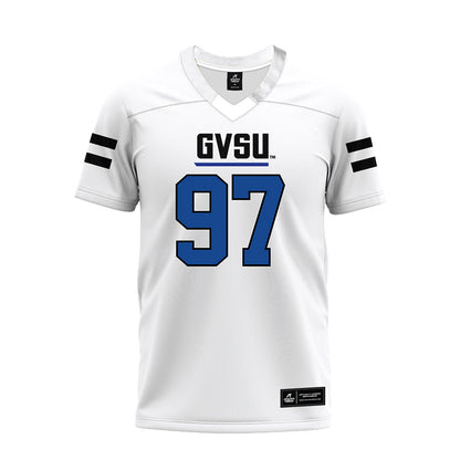 Grand Valley - NCAA Football : Camren VanSolkema - White Premium Football Jersey-0