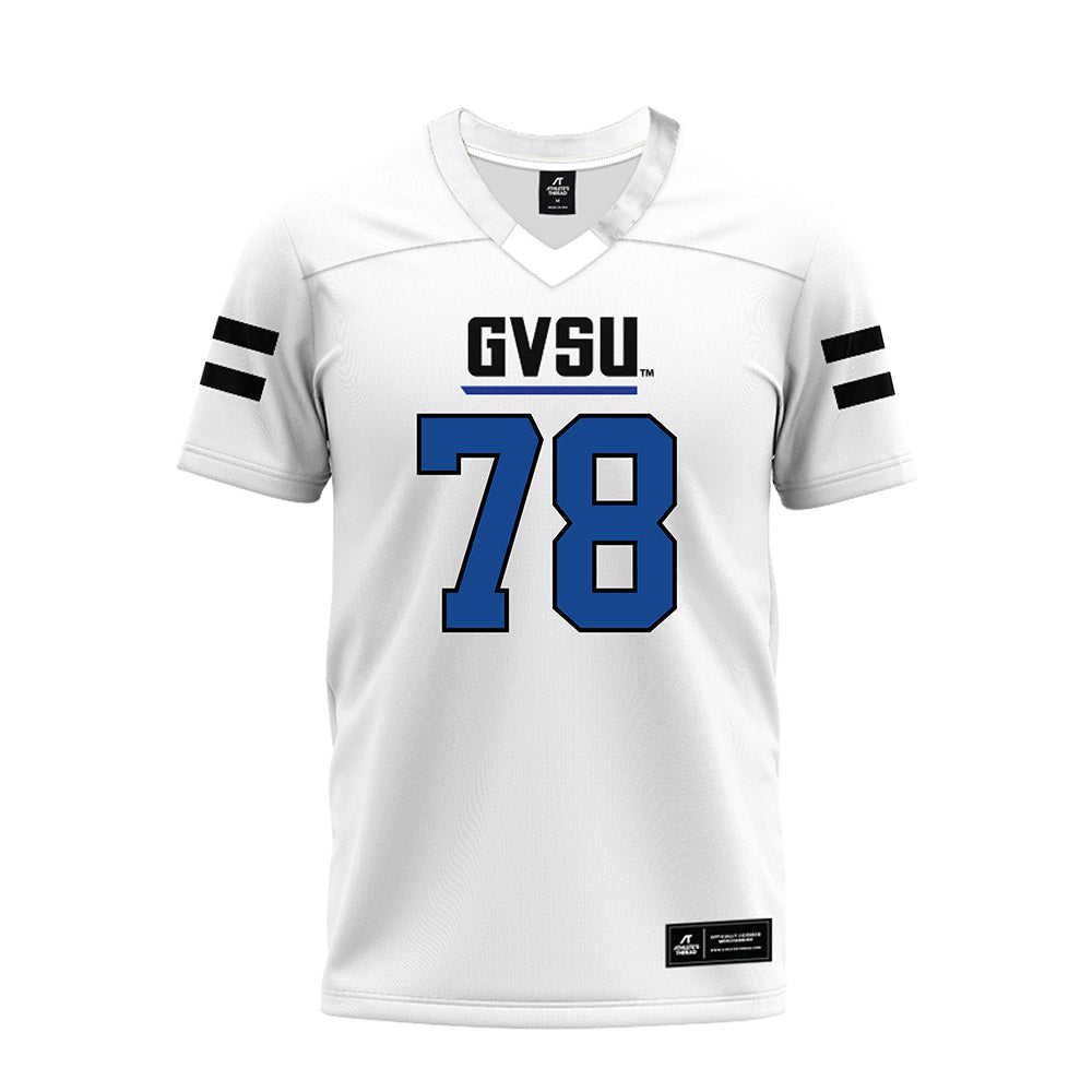 Grand Valley - NCAA Football : Jibriel Conde - White Premium Football Jersey-0