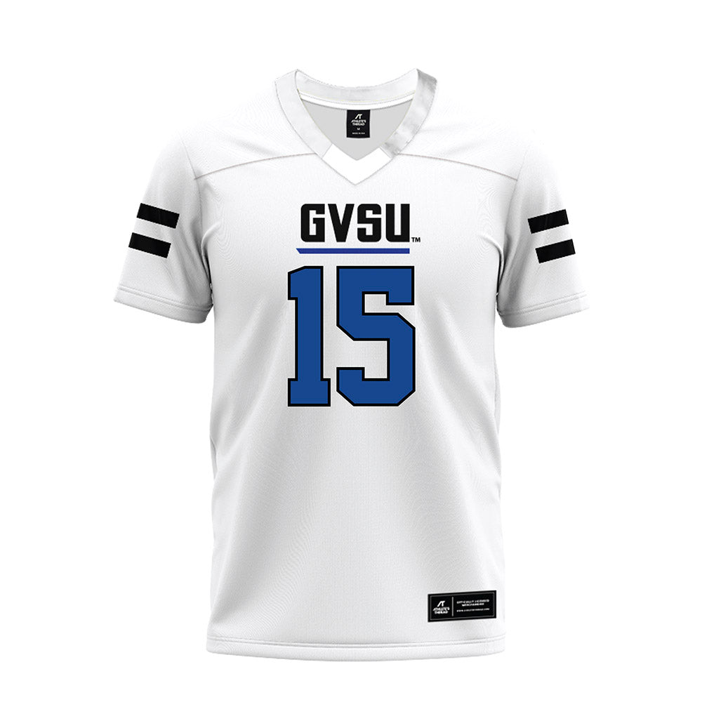 Grand Valley - NCAA Football : Avery Moore - White Premium Football Jersey-0