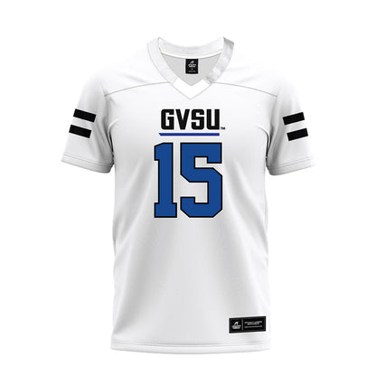 Grand Valley - NCAA Football : Avery Moore - White Premium Football Jersey-0