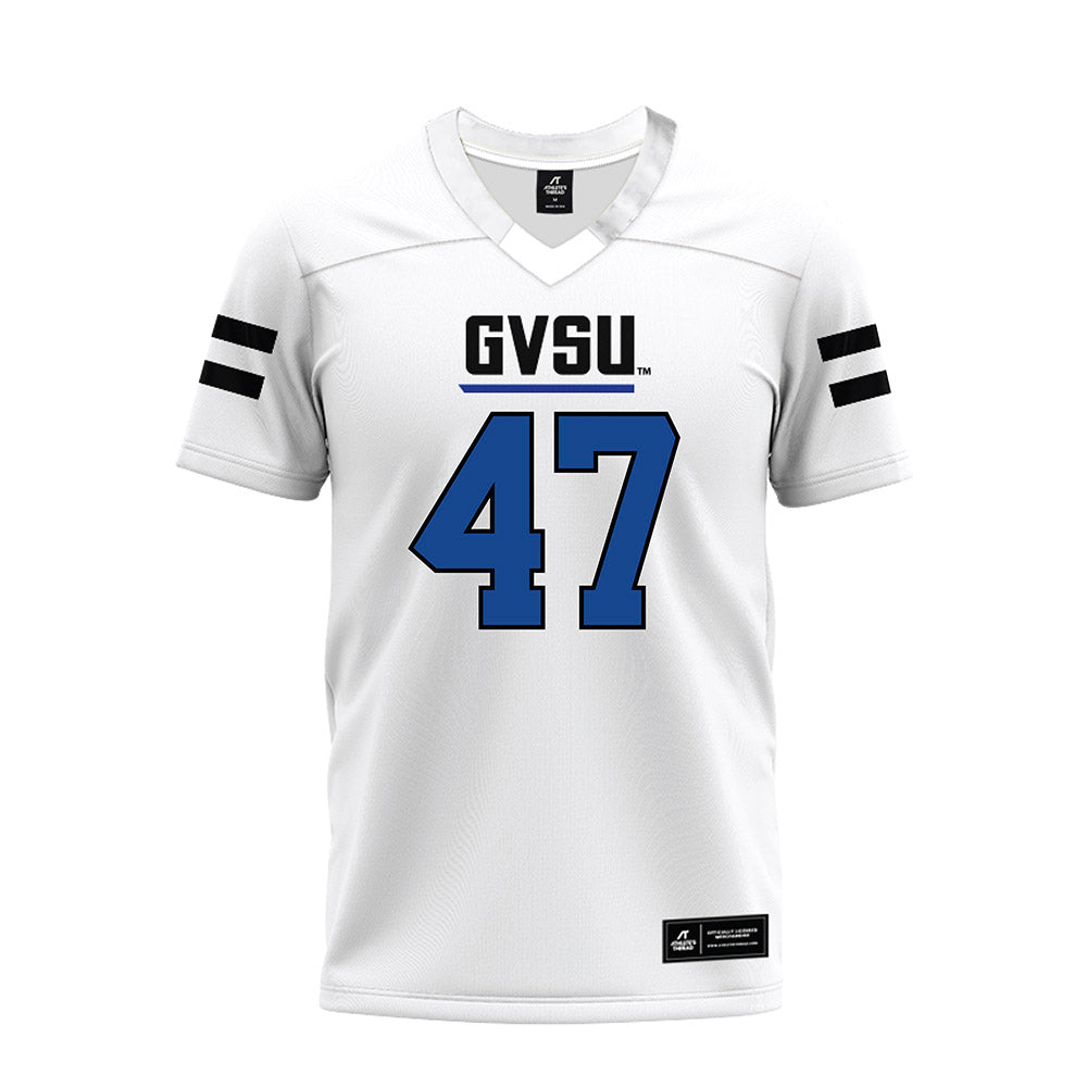Grand Valley - NCAA Football : Jimmy Downs - White Premium Football Jersey-0