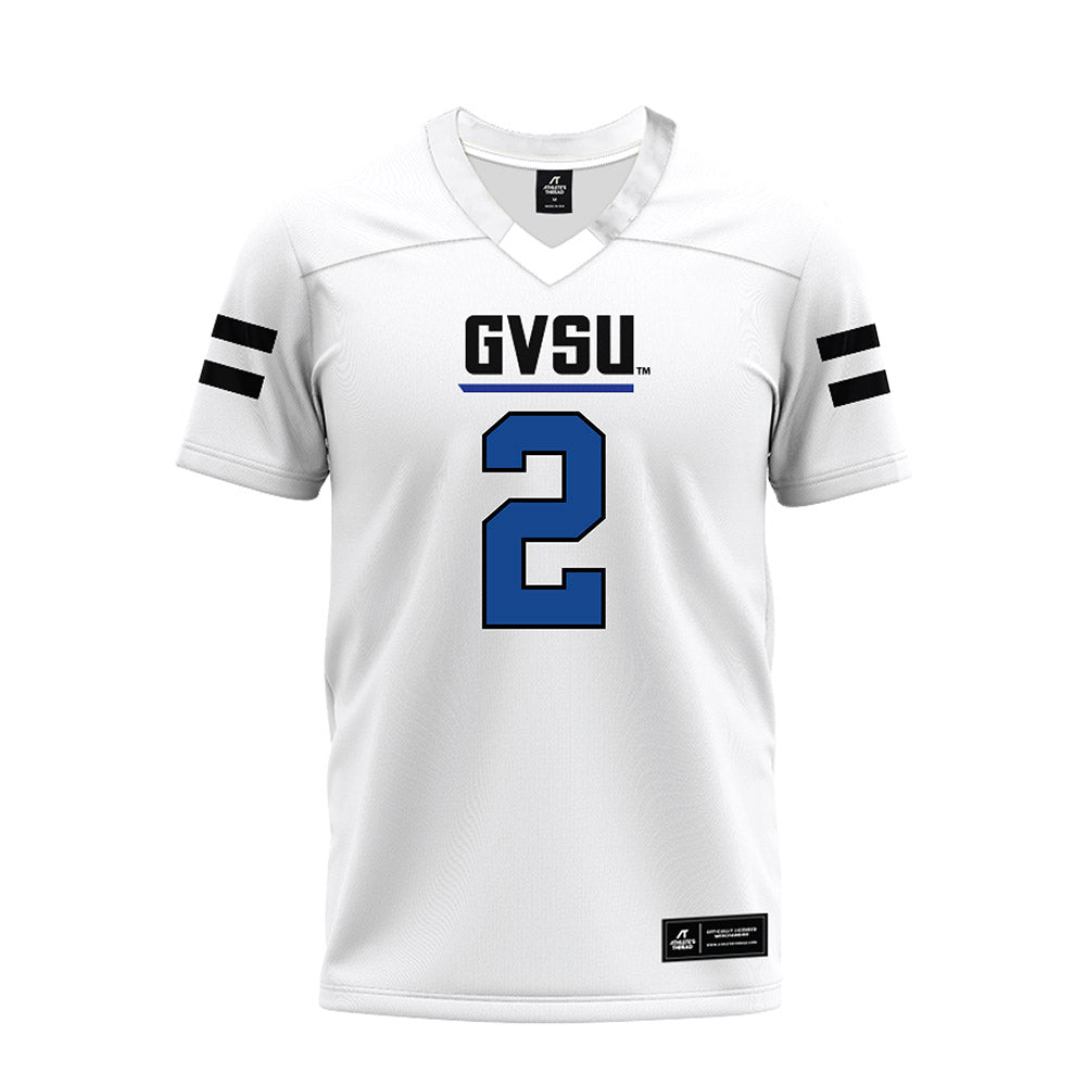 Grand Valley - NCAA Football : Terez Reid - White Premium Football Jersey-0