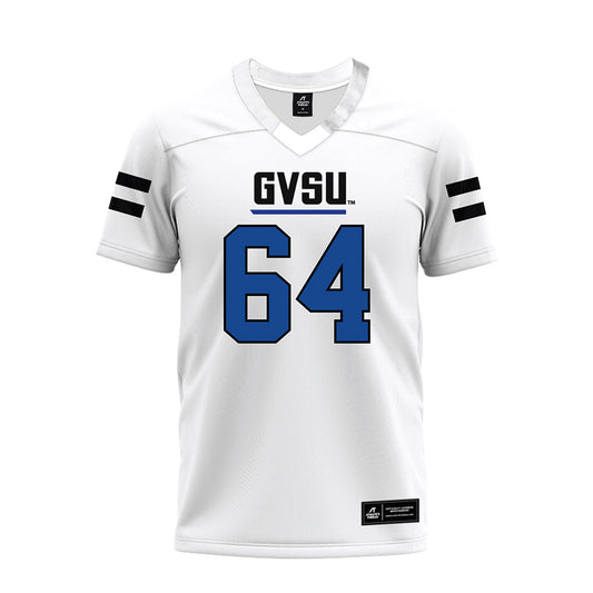 Grand Valley - NCAA Football : Brett Weaver - White Premium Football Jersey-0