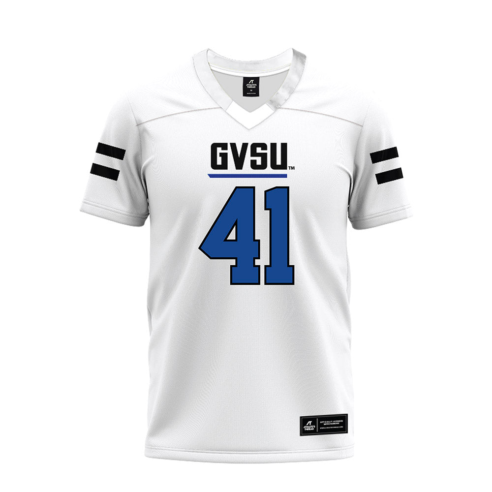 Grand Valley - NCAA Football : Abe Swanson - White Premium Football Jersey-0
