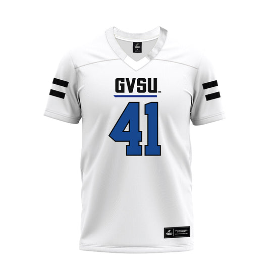 Grand Valley - NCAA Football : Abe Swanson - White Premium Football Jersey-0
