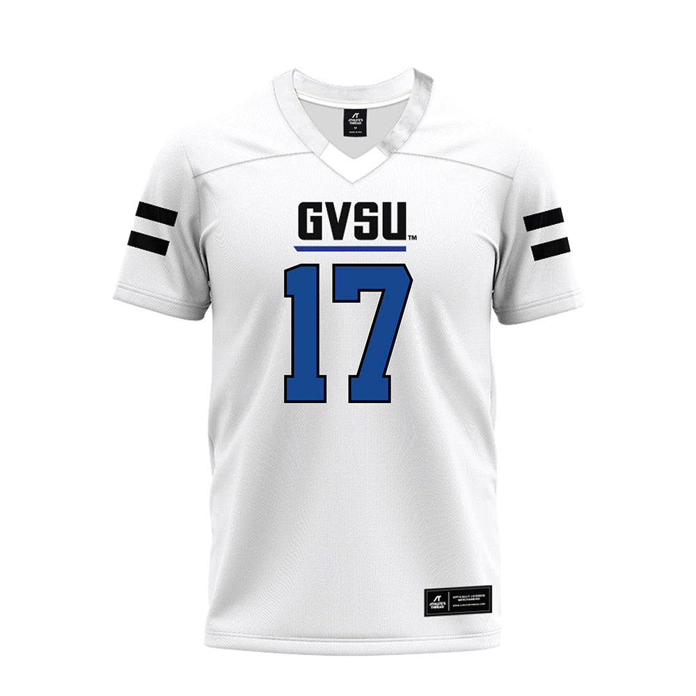 Grand Valley - NCAA Football : Kenyon Owens - White Premium Football Jersey-0