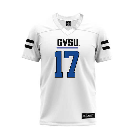 Grand Valley - NCAA Football : Kenyon Owens - White Premium Football Jersey-0