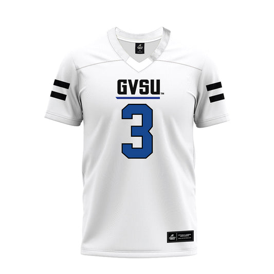 Grand Valley - NCAA Football : Donovan Johnson - White Premium Football Jersey-0