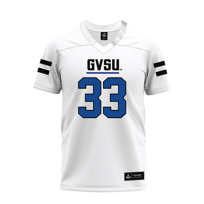 Grand Valley - NCAA Football : David Holloman - White Premium Football Jersey-0