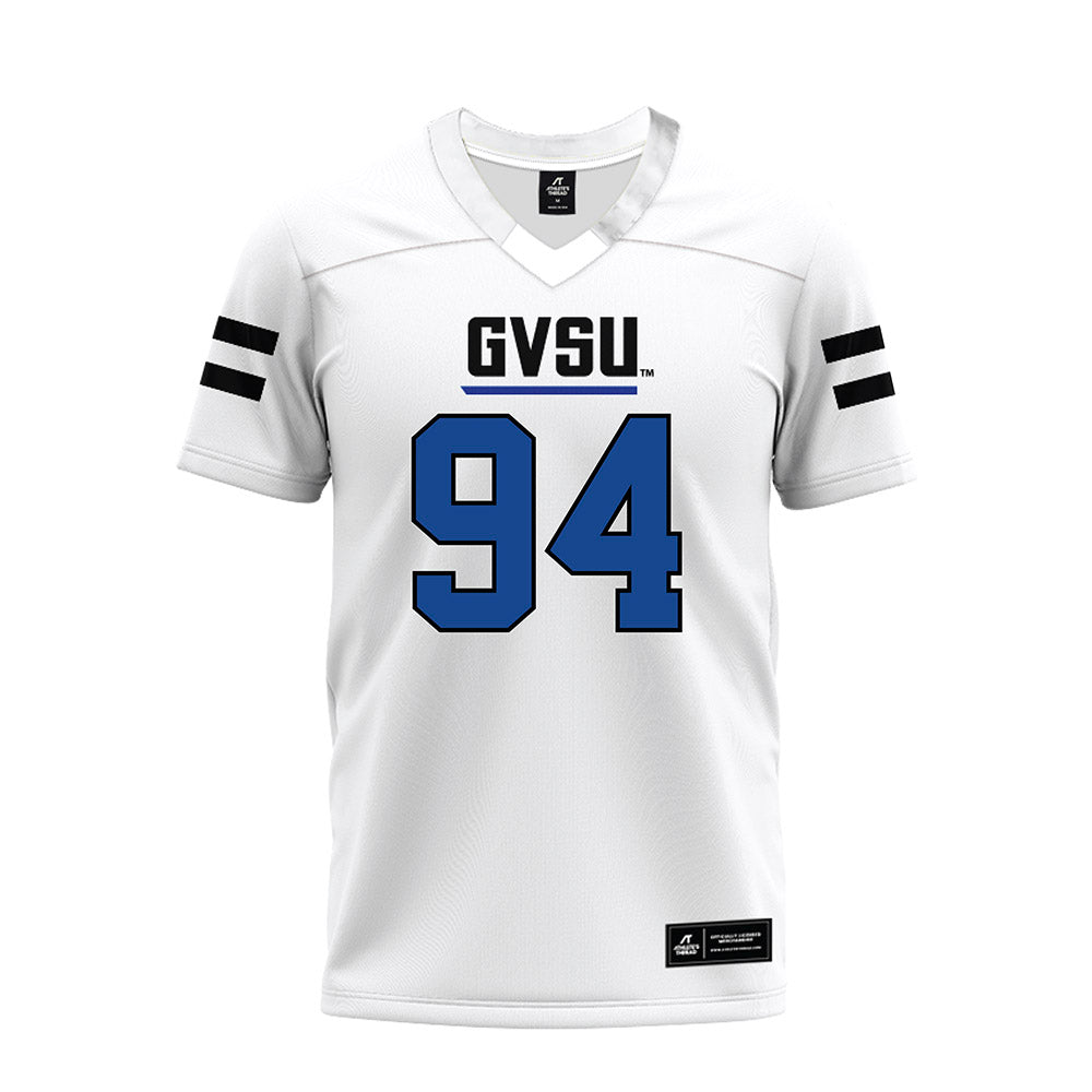 Grand Valley - NCAA Football : Elias Valdez - White Premium Football Jersey-0