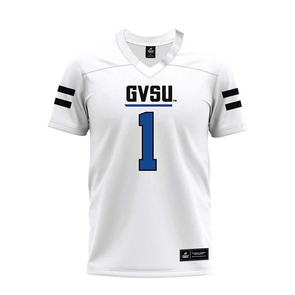 Grand Valley - NCAA Football : lynn wyche - White Premium Football Jersey-0