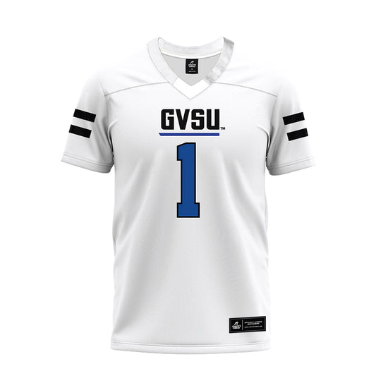 Grand Valley - NCAA Football : Lynn Wyche El - White Premium Football Jersey-0
