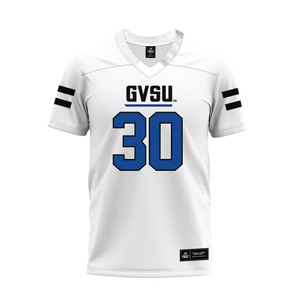 Grand Valley - NCAA Football : Derrick Woods Jr. - White Premium Football Jersey-0