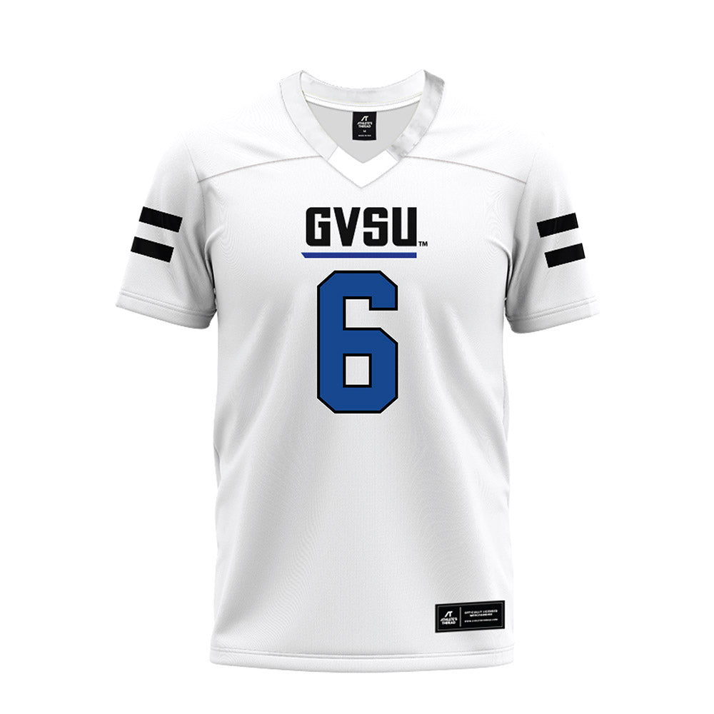 Grand Valley - NCAA Football : Thomas Jolly - White Premium Football Jersey-0