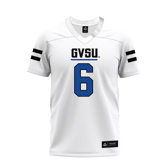 Grand Valley - NCAA Football : Thomas Jolly - White Premium Football Jersey-0