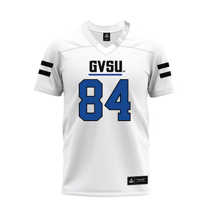 Grand Valley - NCAA Football : Evan Sundermann - White Premium Football Jersey-0