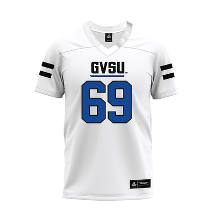 Grand Valley - NCAA Football : Cannon Mackey - White Premium Football Jersey-0