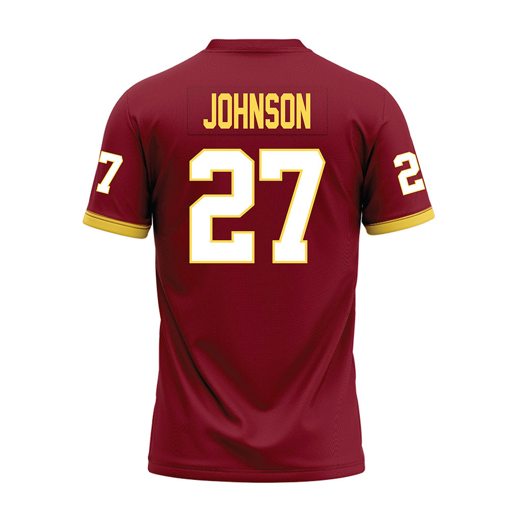 NSU - NCAA Football : Trevor Johnson - Maroon Premium Football Jersey