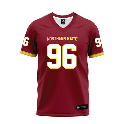 NSU - NCAA Football : Brock Pedersen - Maroon Premium Football Jersey-0