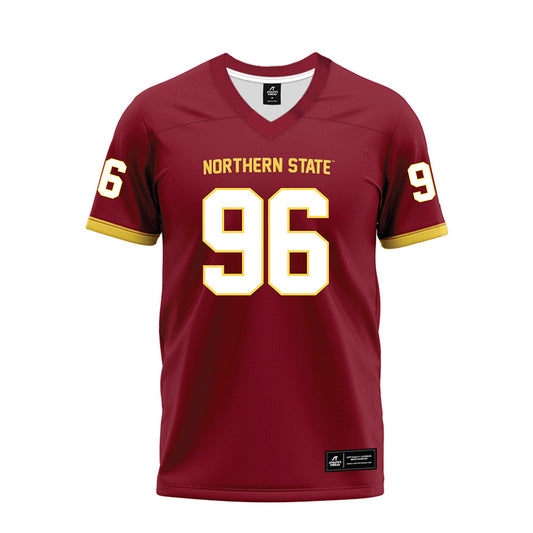 NSU - NCAA Football : Brock Pedersen - Maroon Premium Football Jersey-0