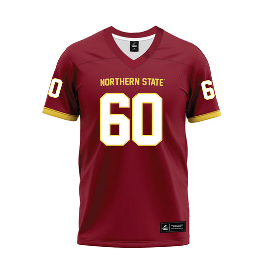 NSU - NCAA Football : Isaac Johnson - Maroon Premium Football Jersey-0
