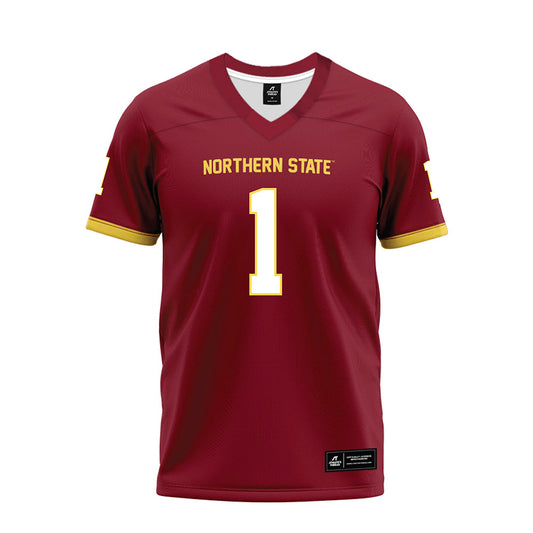 NSU - NCAA Football : Kiyon Johnston - Maroon Premium Football Jersey-0