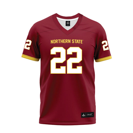 NSU - NCAA Football : Lorenzo Jones Jr - Maroon Premium Football Jersey-0
