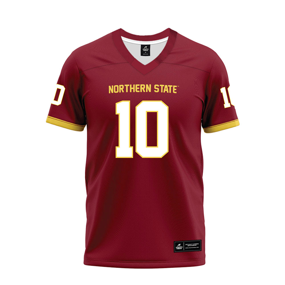 NSU - NCAA Football : Cooper Logan - Maroon Premium Football Jersey-0