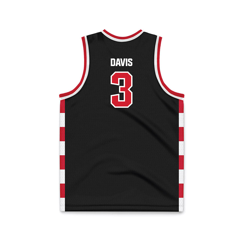 Tampa - NCAA Women's Basketball : Olivia Davis - Black Basketball Jersey-1