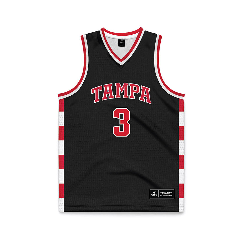 Tampa - NCAA Women's Basketball : Olivia Davis - Black Basketball Jersey-0
