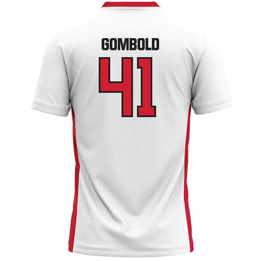 Tampa - NCAA Men's Lacrosse : Gordy Gombold - White Lacrosse Jersey-1