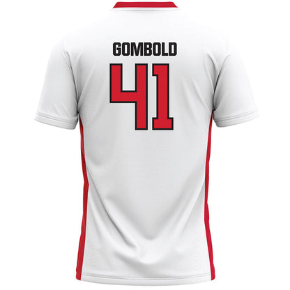 Tampa - NCAA Men's Lacrosse : Gordy Gombold - White Lacrosse Jersey-1