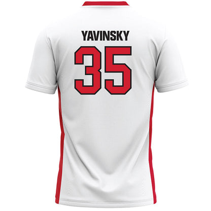 Tampa - NCAA Men's Lacrosse : Thomas Yavinsky - White Lacrosse Jersey-1
