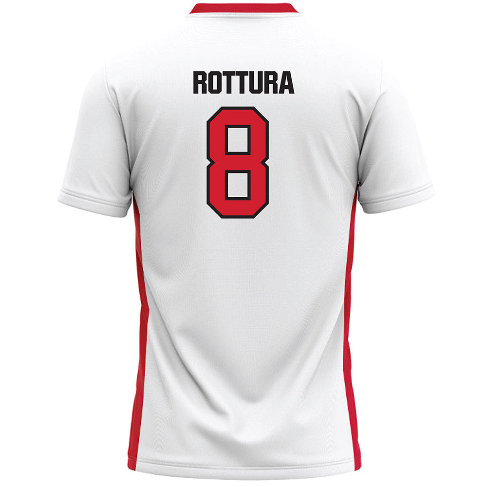 Tampa - NCAA Men's Lacrosse : Dom Rottura - White Lacrosse Jersey-1