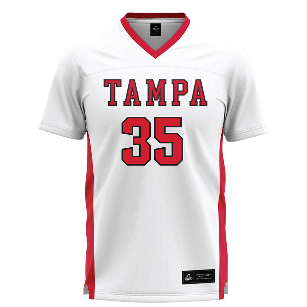Tampa - NCAA Men's Lacrosse : Thomas Yavinsky - White Lacrosse Jersey-0